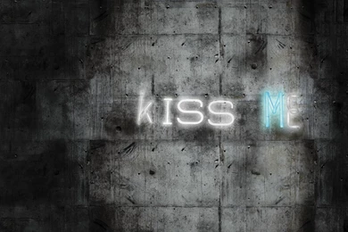 Wall Effect Writing Wallpapers KISS ME By Wall&decò Design ...