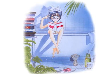 Sailor Moon Bathtubs Sailor Mercury Wallpapers