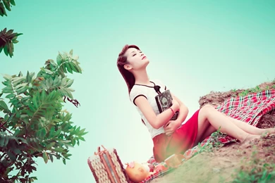 Most Beautiful Girl Feeling Very Happy