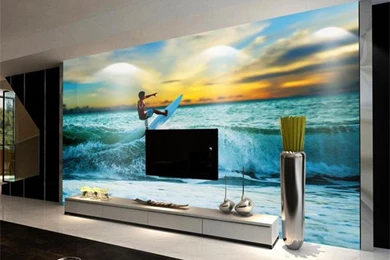 Compare Prices On 3d Surf Wallpaper  Online Shopping/Buy Low Price ...