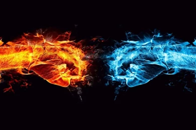 Download Mobile Wallpaper: Fantasy, Background, Fire, Ice, Free ...