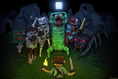 Minecraft Zombie Iphone Wallpapers