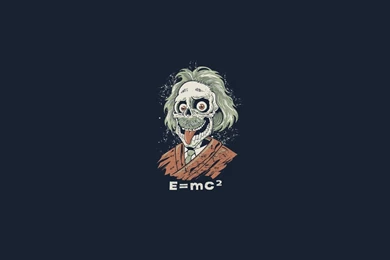 ALBERT EINSTEIN ZOMBIE WALLPAPER (