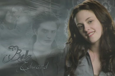 TWILIGHT BELLA AND EDWARD WALLPAPER   (