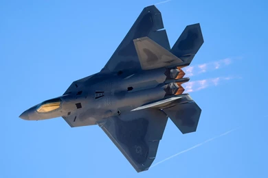 Military F 22 Raptor Nellis Afb Rocket Sky Water Chopper Fighter ...