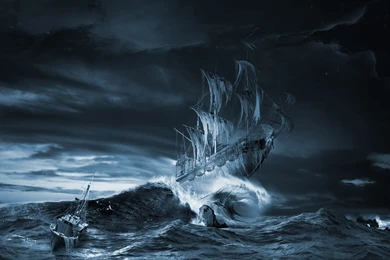 Ghost Ship Series: The Ninth Wave Remake: Surreal Art print ...