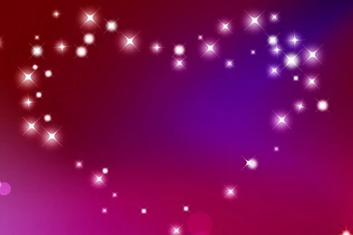 Shining Stars In Shape Of Heart   Flikie Wallpapers