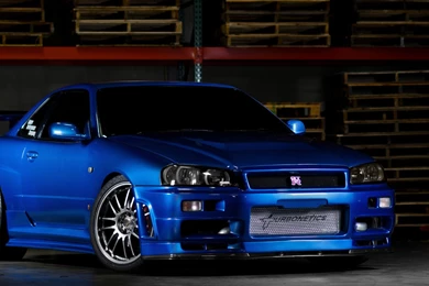 Download Wallpapers 2560x1600 Nissan Skyline, Gtr, R34, Blue, Front ...