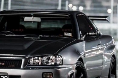 Cars Nissan Skyline R34 Gt r Front Angle View Wallpapers