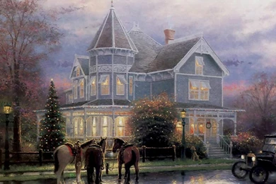 Free Thomas Kinkade Christmas Wallpapers   Wallpapers Zone
