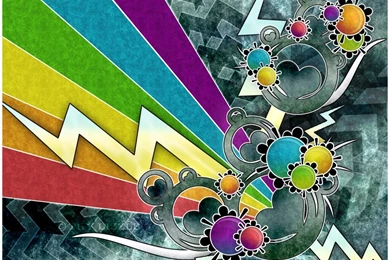 My Free Wallpapers   Abstract Wallpapers : Rainbow Concepts II