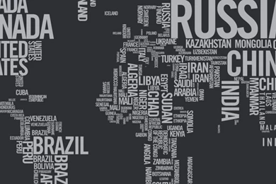 Download World Map Typography HD Wallpapers For Twitter Header ...