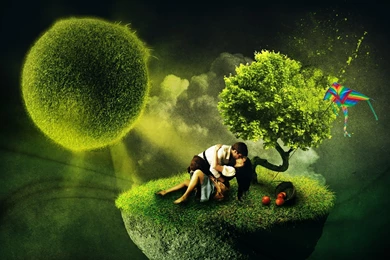 Lovable Couple Kissing Wallpapers