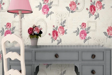 Fine Decor Venitia Floral Rose Clocks Frames Wallpapers FD40142