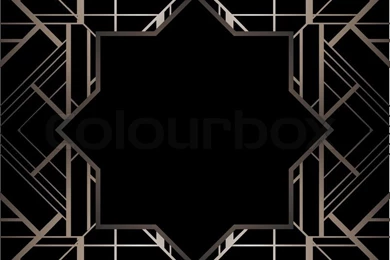 Vintage Background. Retro Style Frame. 1920s