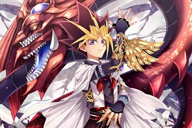 Yu Gi Oh! Duel Monsters Yu Gi Oh! Yami Yugi Slifer The Sky Dragon ...