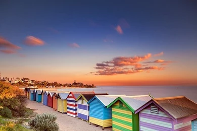 Beaches: Brighton Beach Sunset Sea Sky Wallpaper Backgrounds Free ...