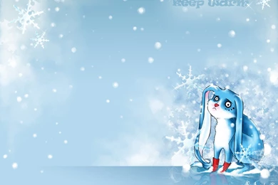 Blue Winter Rabbit   Wallpapers By En B On DeviantArt