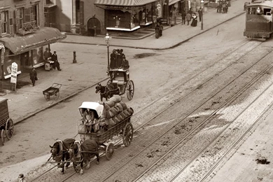 Download Wallpapers 3840x1200 City​​, Old, Street, Style, Vintage ...