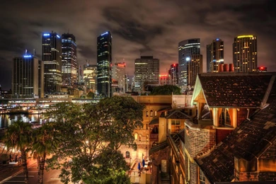 Old Sydney Across The Harbor From The Modern City   (