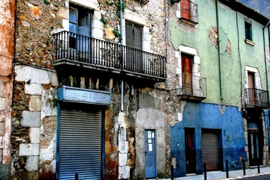 City Of Girona Spain Old Building Wallpapers