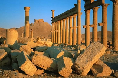 Wallpapers 28 Old Greco Roman City Of Palmira At Sunrise Syria ...