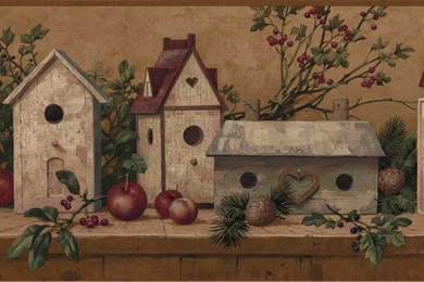 Green Country Birdhouse Wallpapers Border By Chesapeake