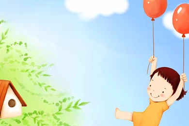 Download Wallpapers 1920x1080 Baby, Birdhouse, Balls, Drawing Full ...