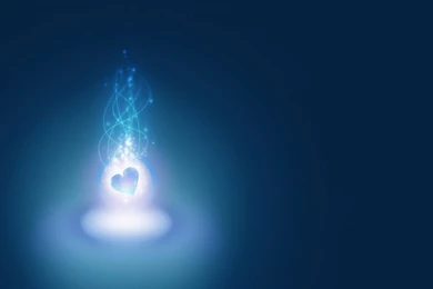 Download Wallpapers 3840x2400 Abstract, Black, Blue, Heart Ultra HD ...