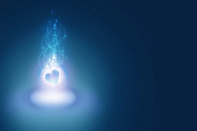 Download Wallpapers 3840x2160 Abstract, Black, Blue, Heart 4K Ultra ...