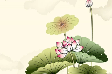 iPad Wallpapers Lotus Painting   Plant & Flower, New IPad, iPad 3 ...