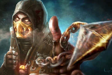 Wallpaper: Character, Scorpion, Mortal Kombat X, Art, Ghost, Games ...