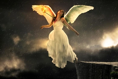 Sad Angel Wallpaper,white Dressed HD Wallpaper,darkness HD ...