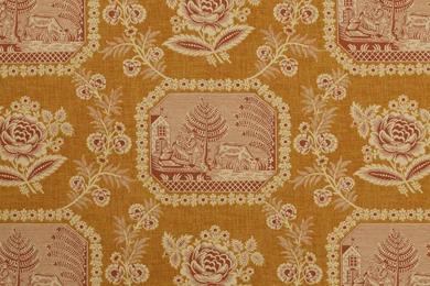 Vivarais Coral On Gold : Marvic Textiles