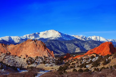 Pikes Peak Mountain Garden Of The Gods Park Colorado Springs ...