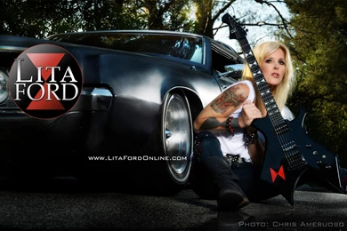 LITA FORD Heavy Metal Hard Rock Babe Poster Guitar Lowrider ...