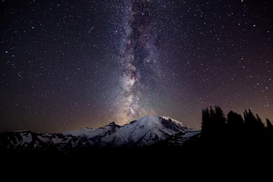 Milky Way Over Mt. Rainier   The Roosevelts