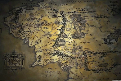 Map Of Middle Earth Wallpapers Wallpapers Cave