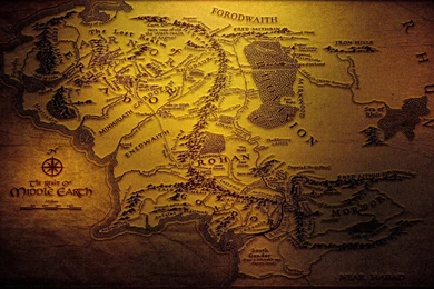 Map Of Middle Earth Wallpapers Wallpapers Cave