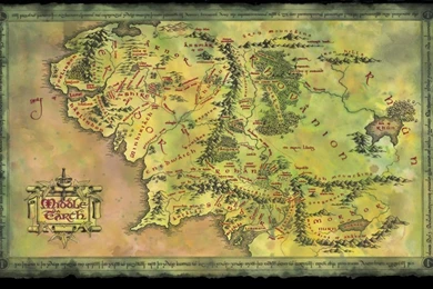 DeviantArt: More Like Middle Earth Map Wallpapers By Pastorgavin