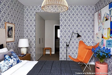 Temporary Wallpapers For Apartments By Greg Natale   Bedroom : Home ...
