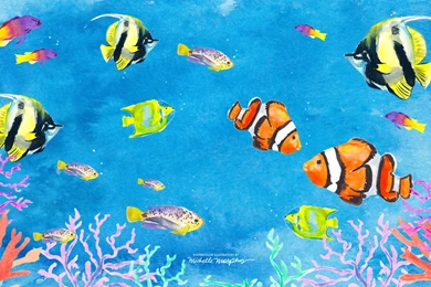 Aquarium Desktop Download   A Watercolor Life
