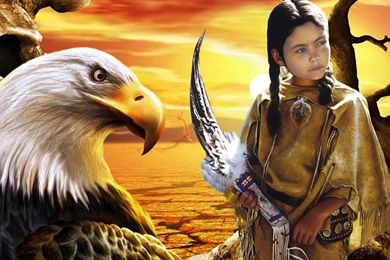 NATIVE GIRL WALLPAPER   (