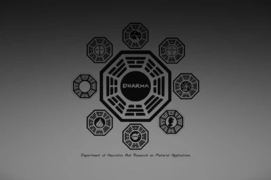 Minimalistic Lost Tv Series Dharma Invaders 1366x768 Wallpapers ...