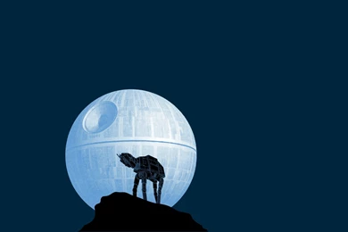 Walker And The Death Star, Star Wars, Vector, 1920x1080 HD ...