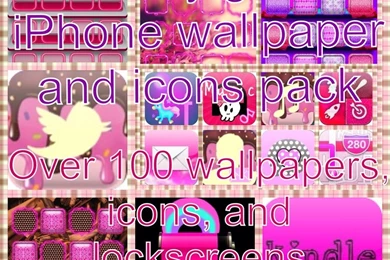 Girly Girl IPhone/iPod Wallpapers/Icons Pack By Forever a lone ...