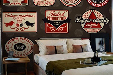 Wall Paper British Retro Style Tag Wallpapers Living Room European ...