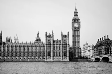 Palace Of Westminster Black And White Wallpapers