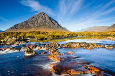 Download Wallpapers 3840x2160 Mountain, Top, Sky, Foam, River 4K ...