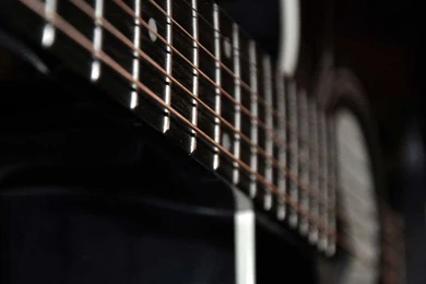 Acoustic Guitar Macro Shot Strings   Guitar Wallpapers